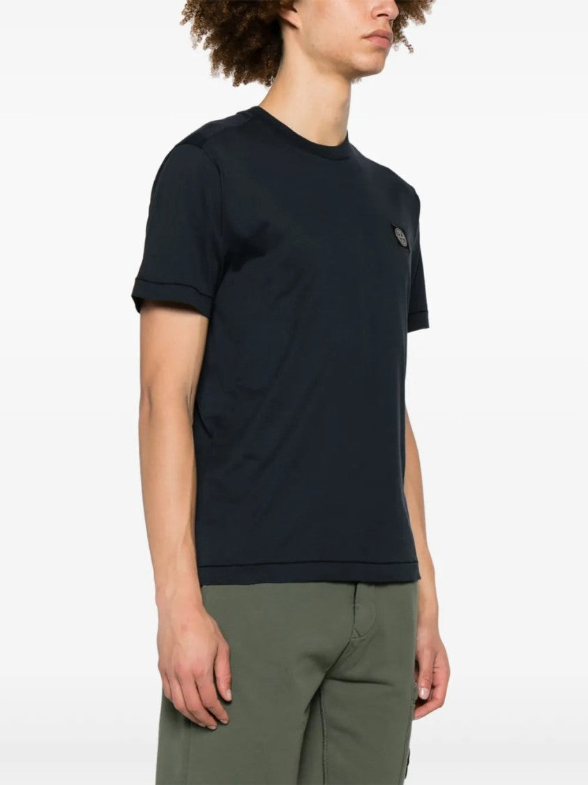 Stone Island Compass-Patch Cotton T-Shirt