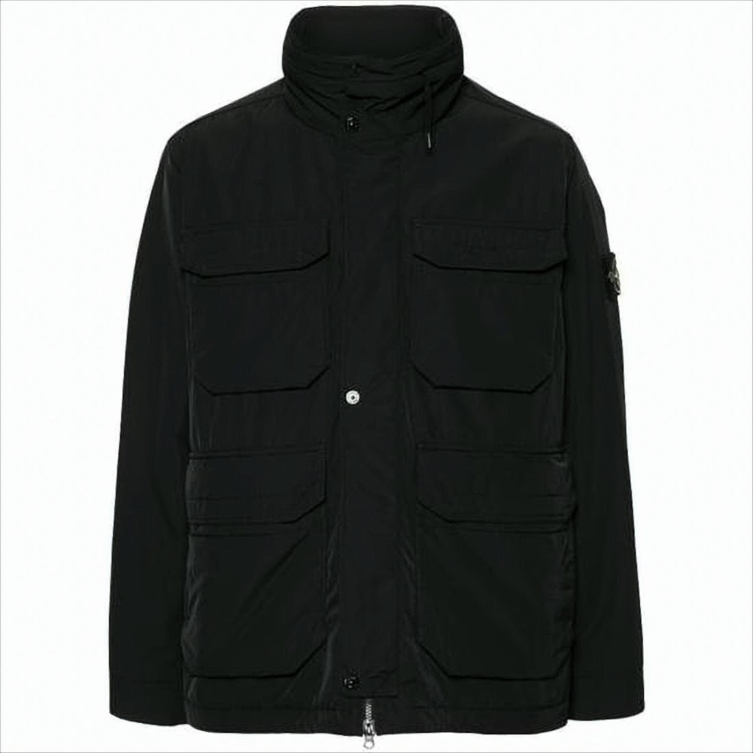Stone Island Padded Jacket With High Collar