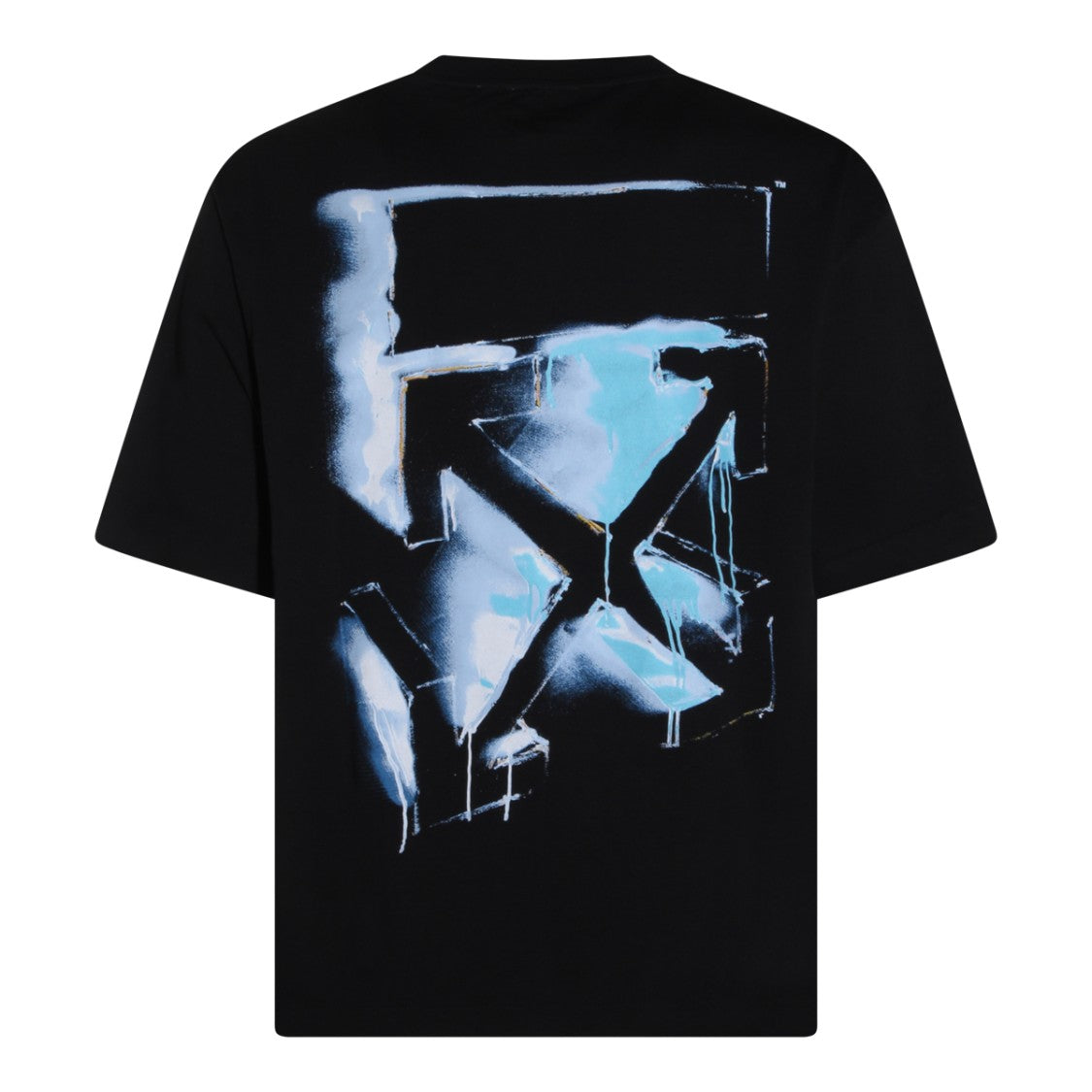 Off-White Black Cotton Logo T-Shirt