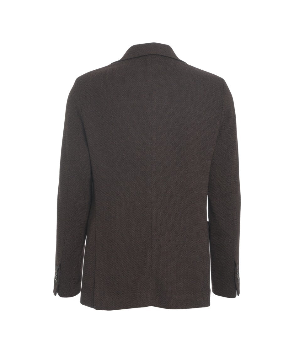 Circolo 1901 Single-Breasted Blazer With High-Quality Knit Texture