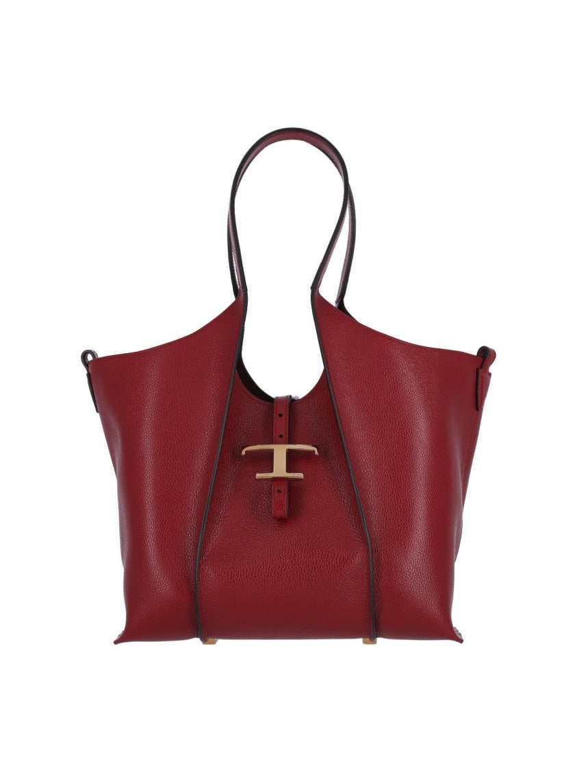 Tod's "T Timeless" Small Tote Bag Red