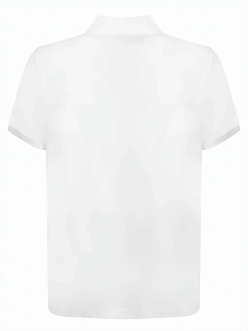 Moncler Classic Short-Sleeve Polo Shirt With Embroidered Logo Patch