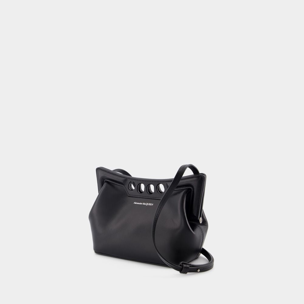 Alexander Mcqueen The Mini Peak Purse - Leather - Black