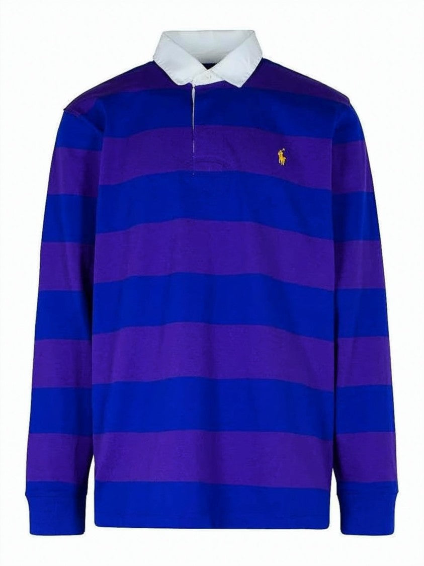 Polo Ralph Lauren Iconic Rugby Shirt With Bold Stripes And Classic Collar