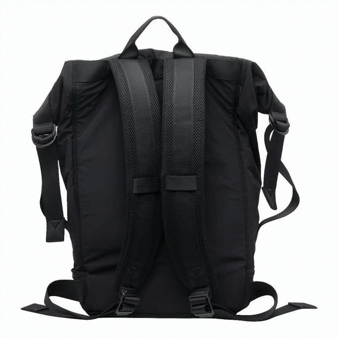 Y-3 Black Backpack With Double Zipper Closure