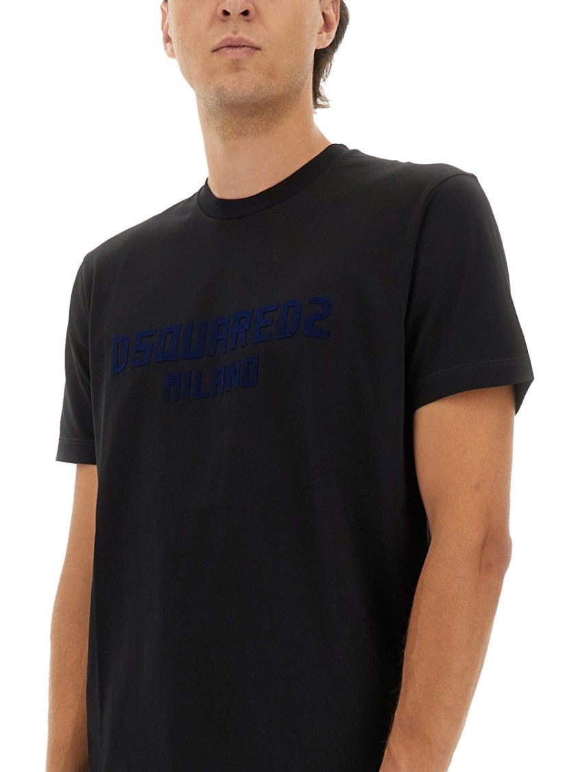 Dsquared2 Crew Neck T-Shirt With Subtle Logo Print