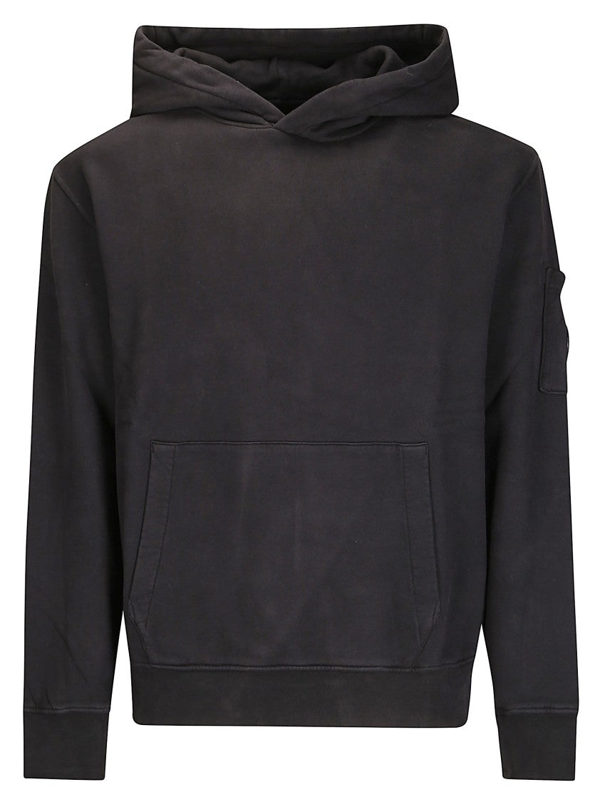 C.P. Company Sweatshirt Hooded In Brushed Emerized Diago