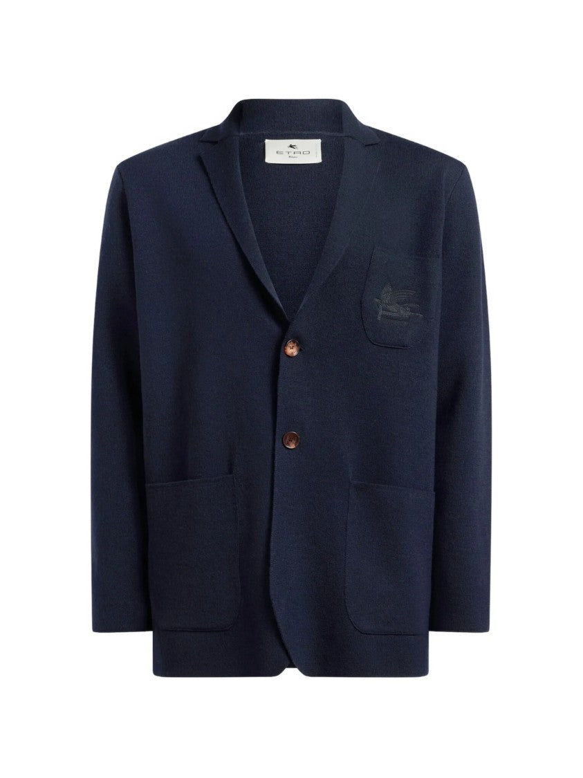 Etro Knitted Sport Jacket With Classic Blazer Silhouette