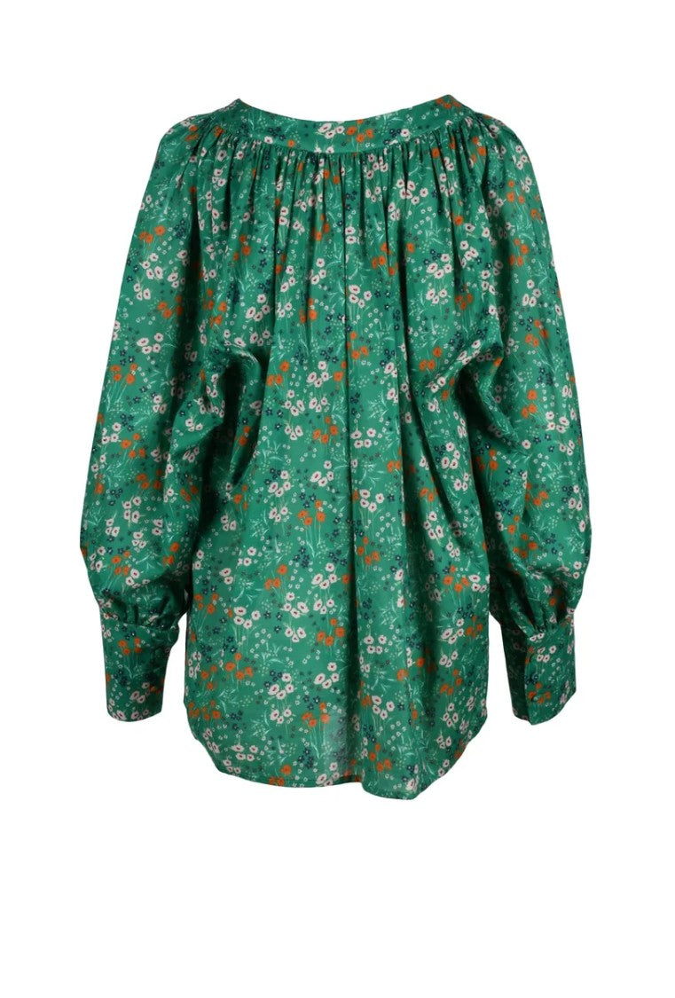 L Autre Chose Green Cotton Knitwear Top