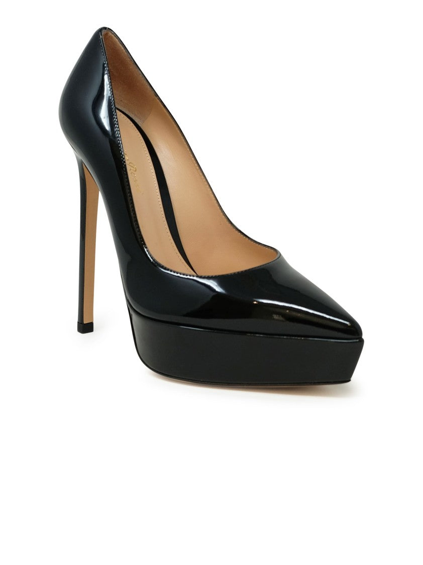 Gianvito Rossi Black Patent Leather Pumps