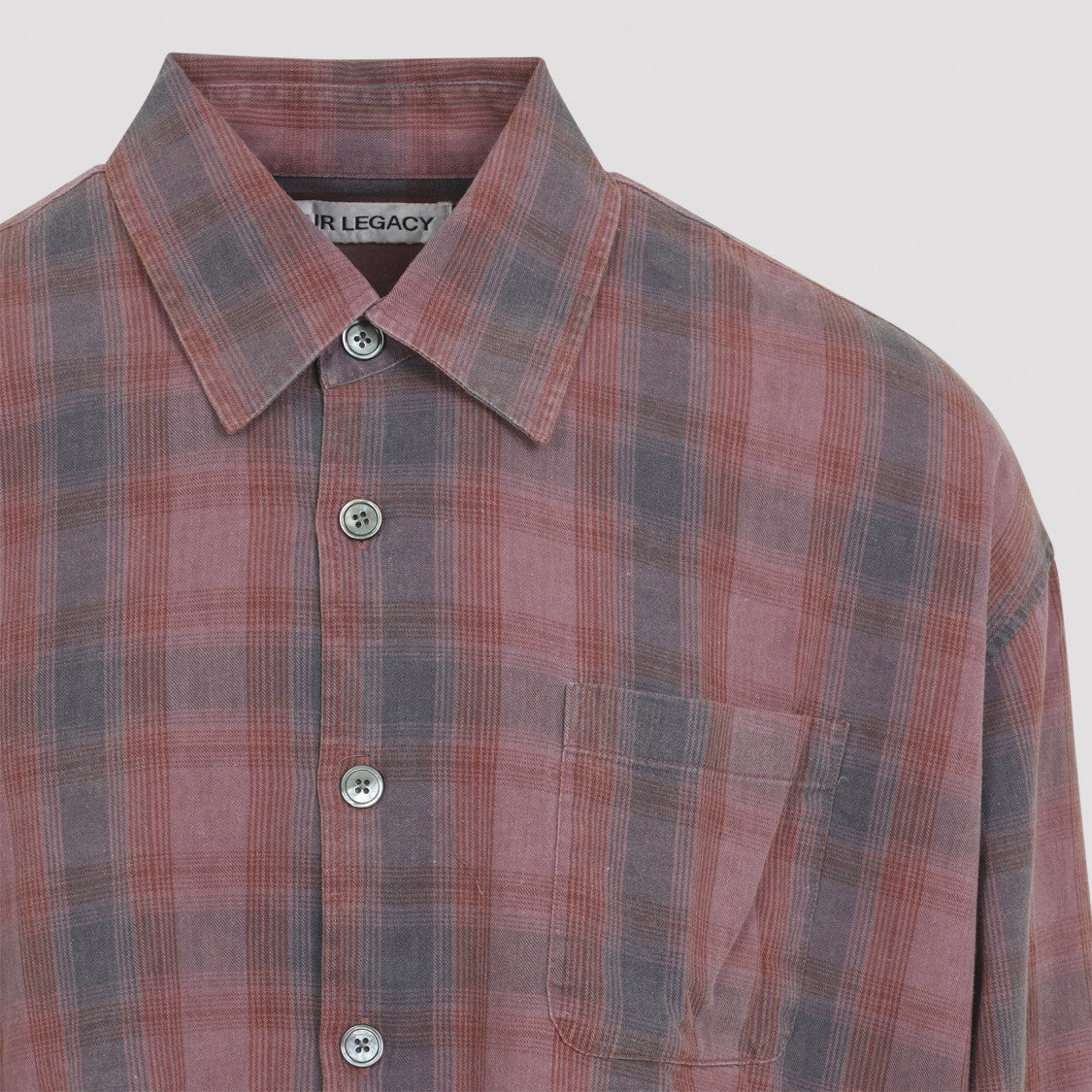 Our Legacy Casual Relaxed-Fit Plaid Shirt