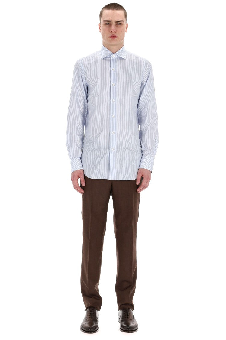 Finamore Milano Line Tailored Stripe Shirt