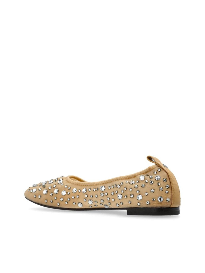 Tory Burch Crystal Sand Mesh Flats