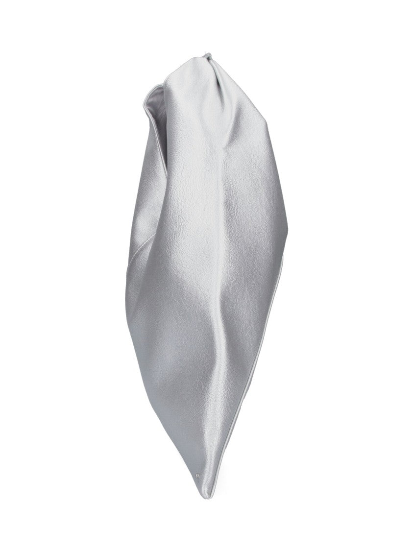 Mm6 By Maison Margiela Silver Japanese Structured Minimalist Bag
