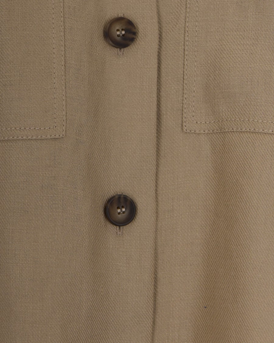 Max Mara Safari Gabardine Single-Breasted Linen Jacket