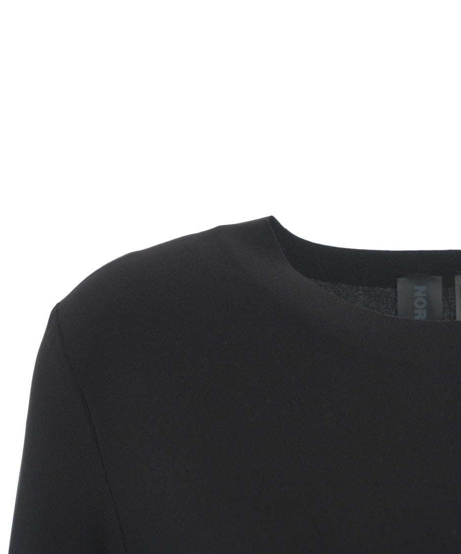Norma Kamali Long Sleeve Minimalistic T-Shirt