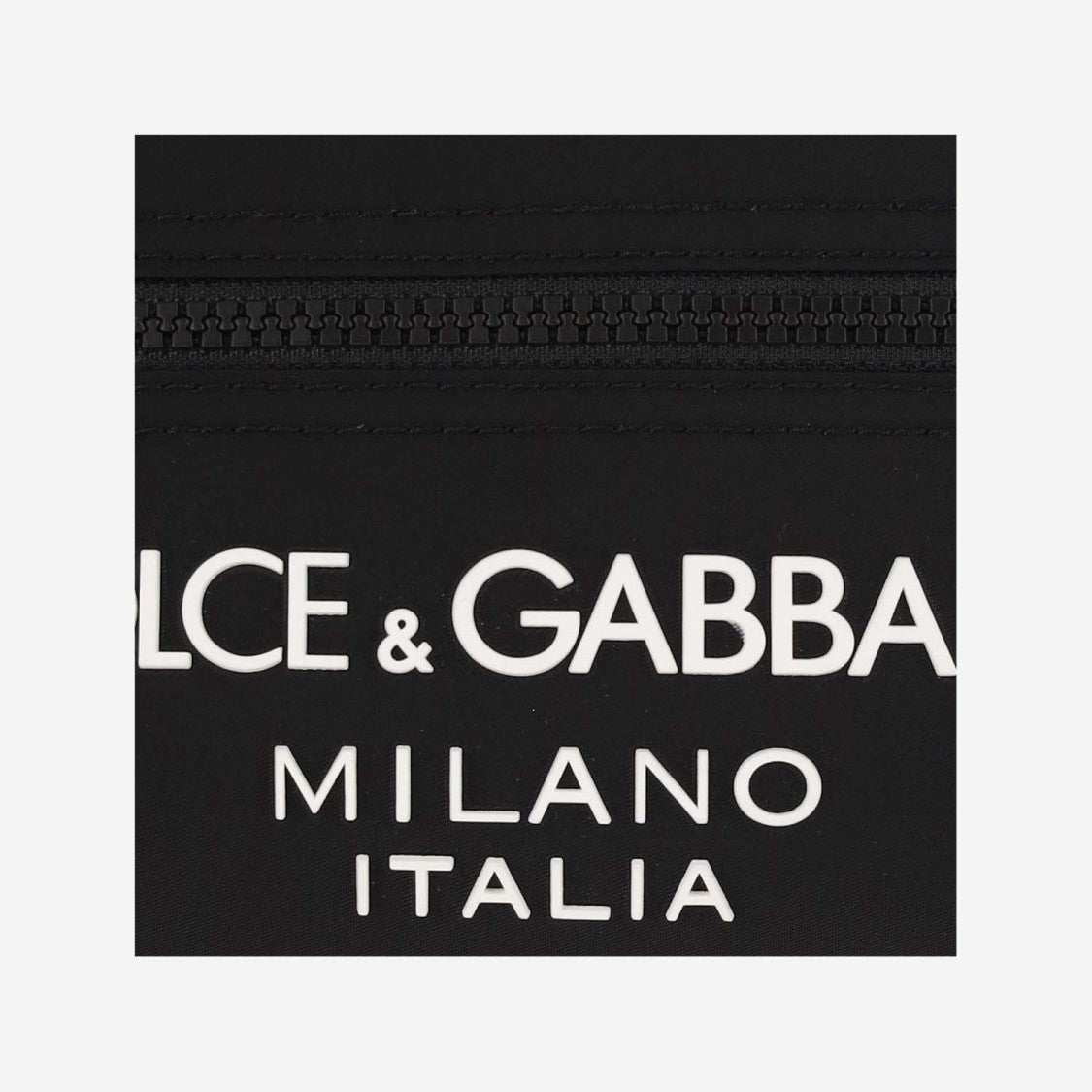 Dolce & Gabbana Small Nylon Pouch With Rubberized Logo