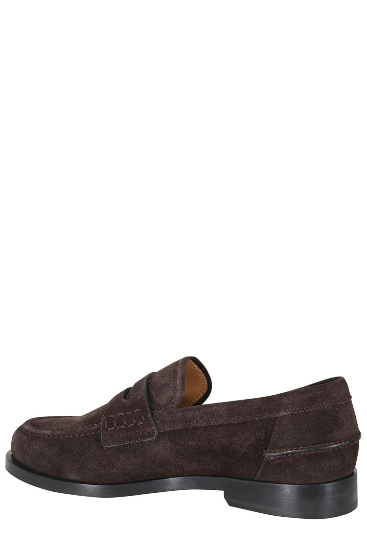 Roberto Festa Dark Brown Road Suede Leather Sole Leather Loafers