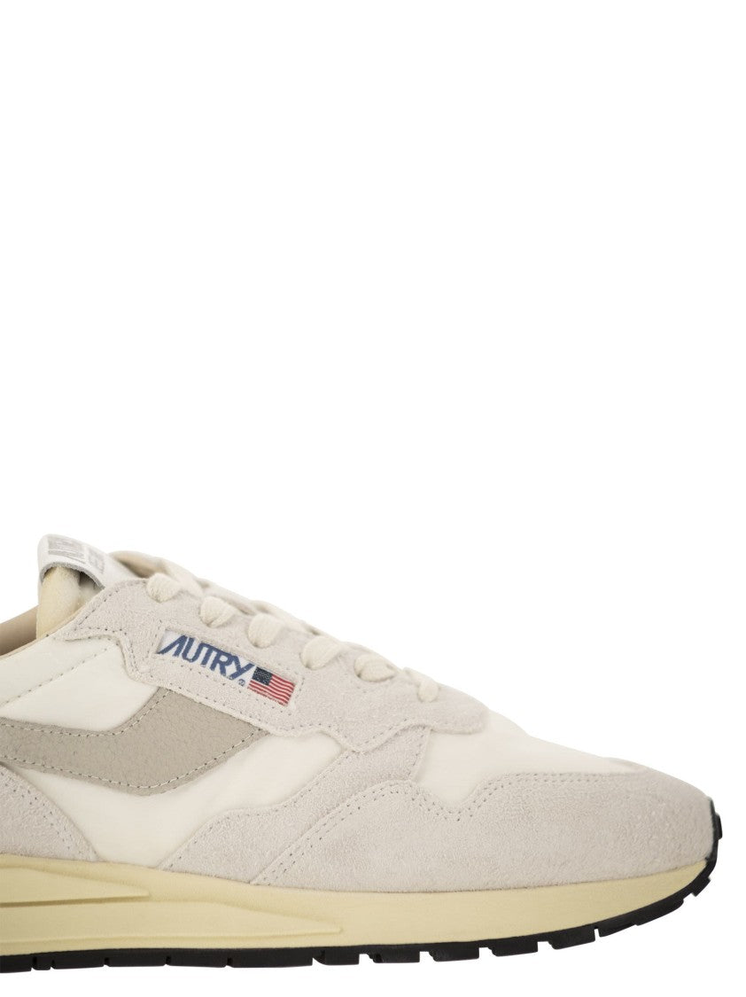Autry Reelwind - Suede And Technical Textile Trainer