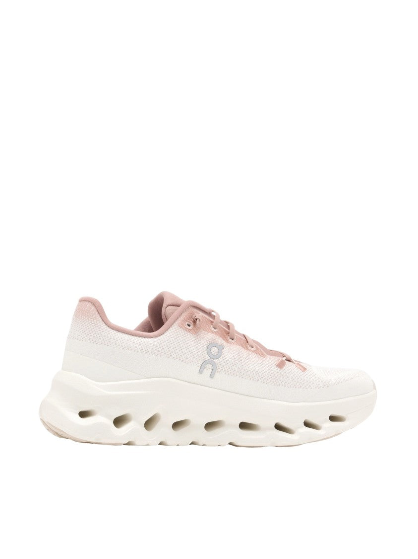 On Cloudtilt White Knit Speed Lacing Sneakers