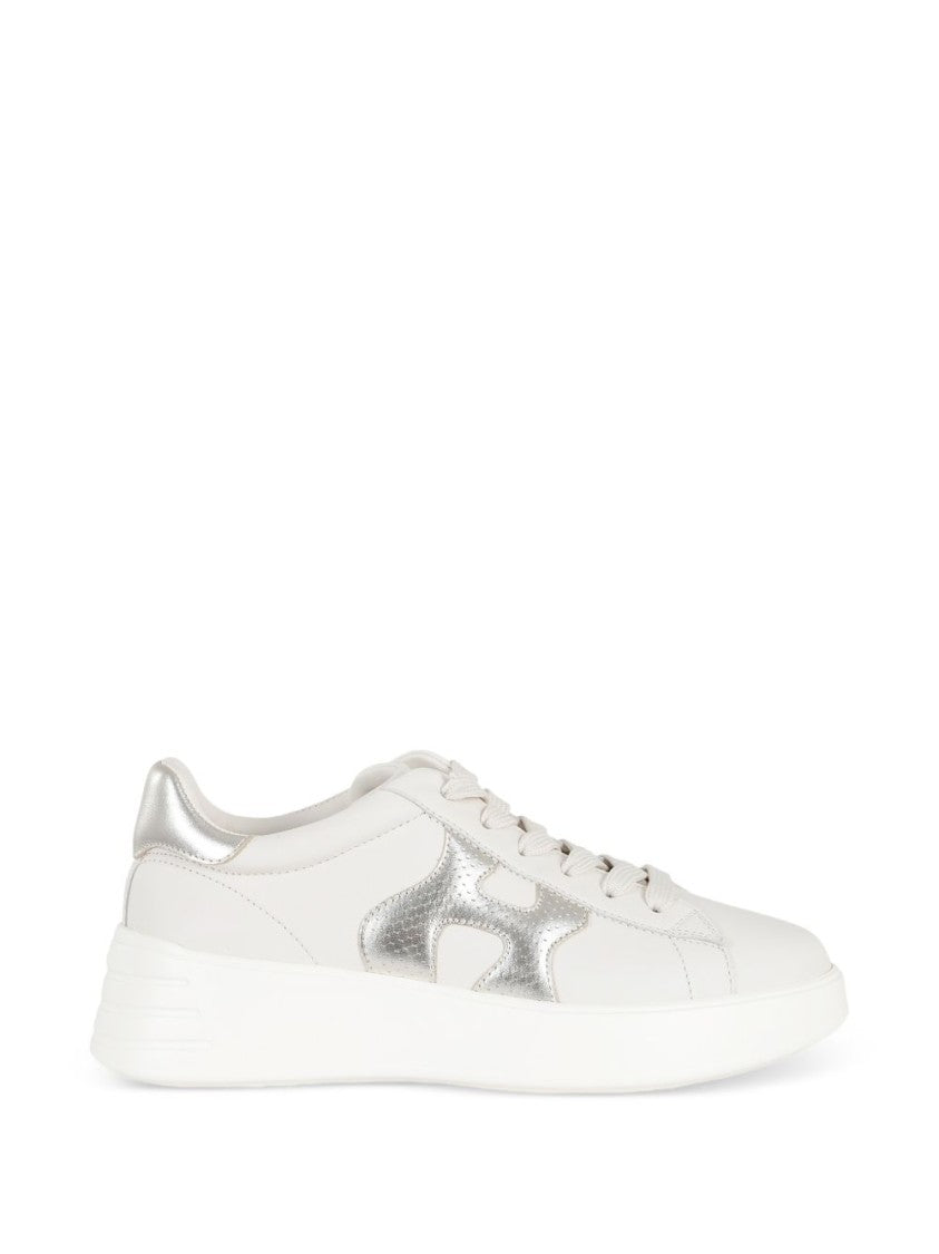 Hogan White Leather Flats