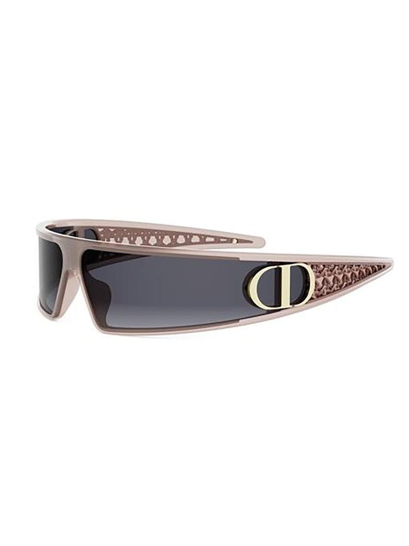 Dior Narrow Rectangular Sunglasses With Gold-Tone Accents