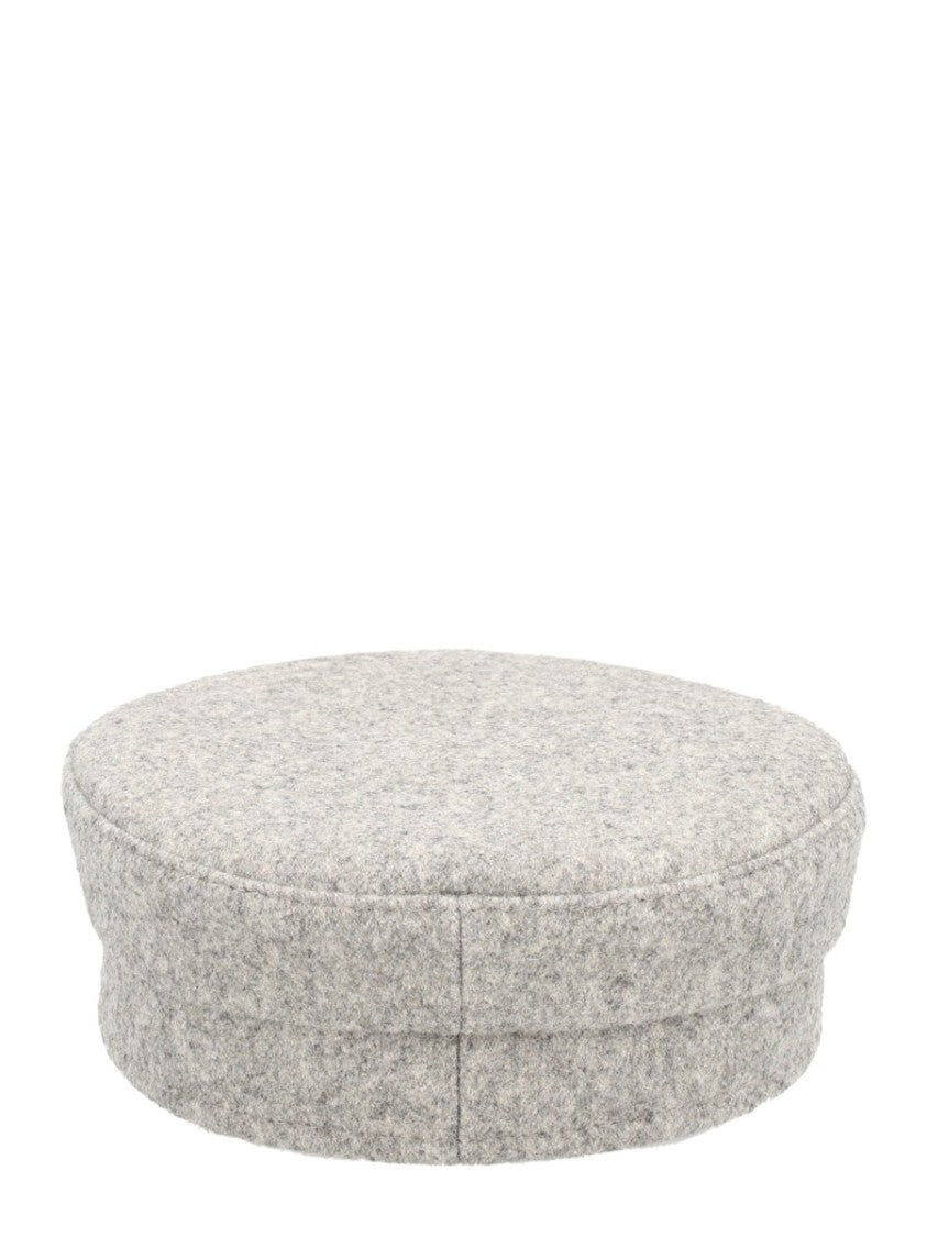 Ruslan Baginskiy Textured Wool-Blend Baker Boy Hat