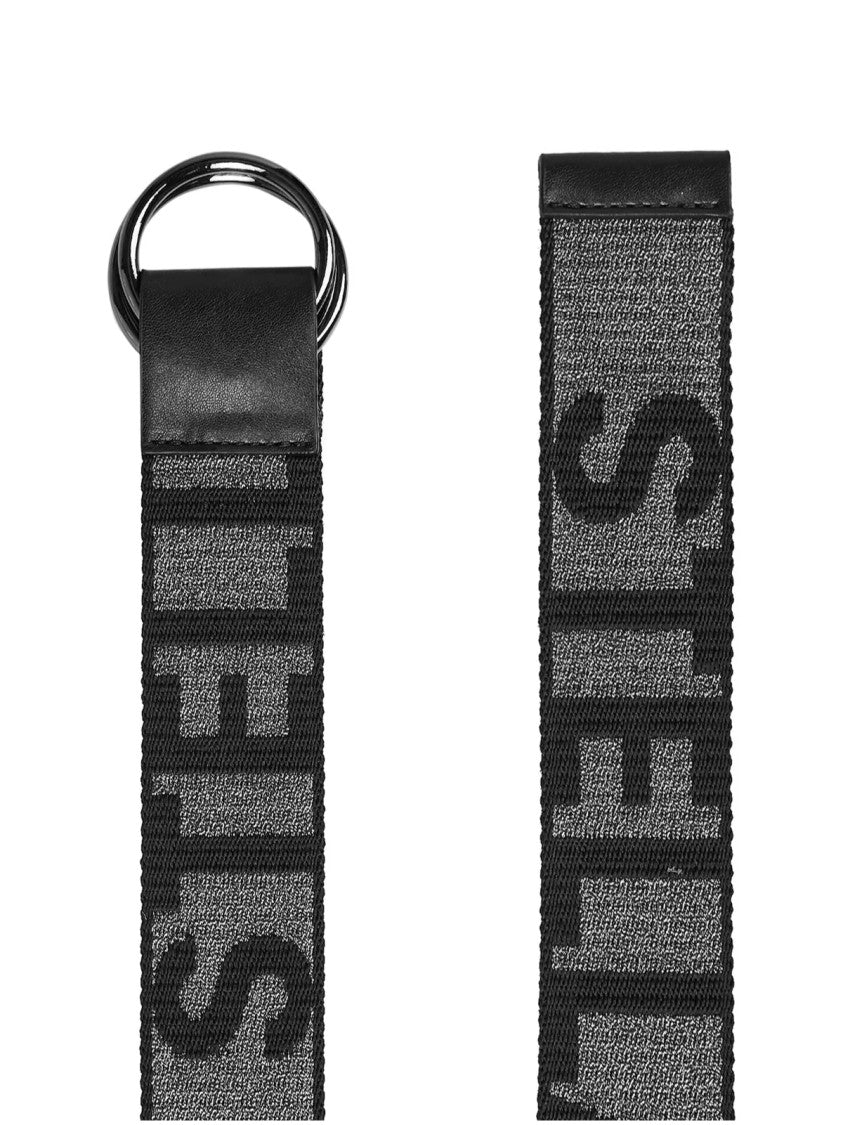 Stella Mccartney Monogram Logo Lurex Tape Belt