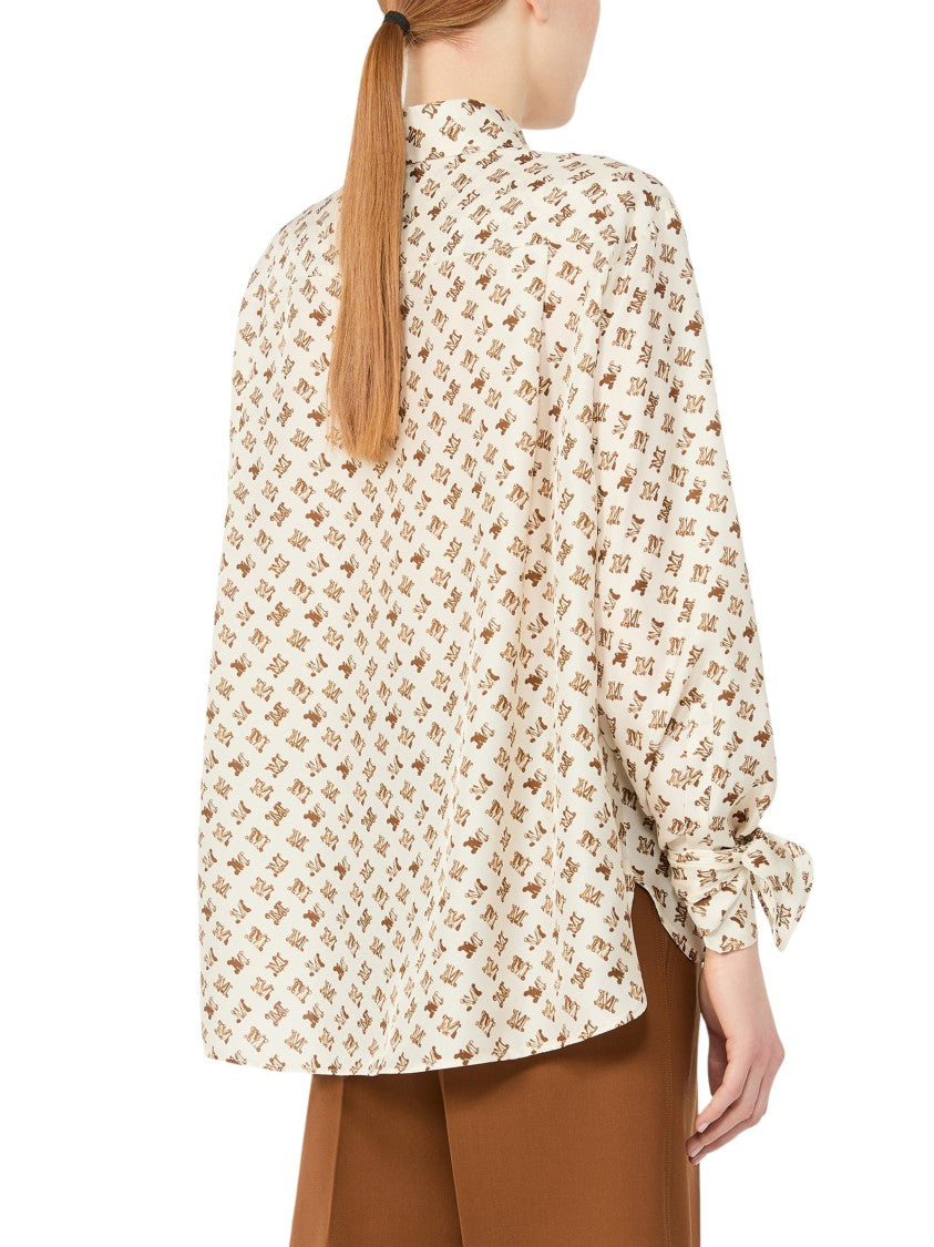 Max Mara Mxmobice Loose-Fitting Monogram Blouse