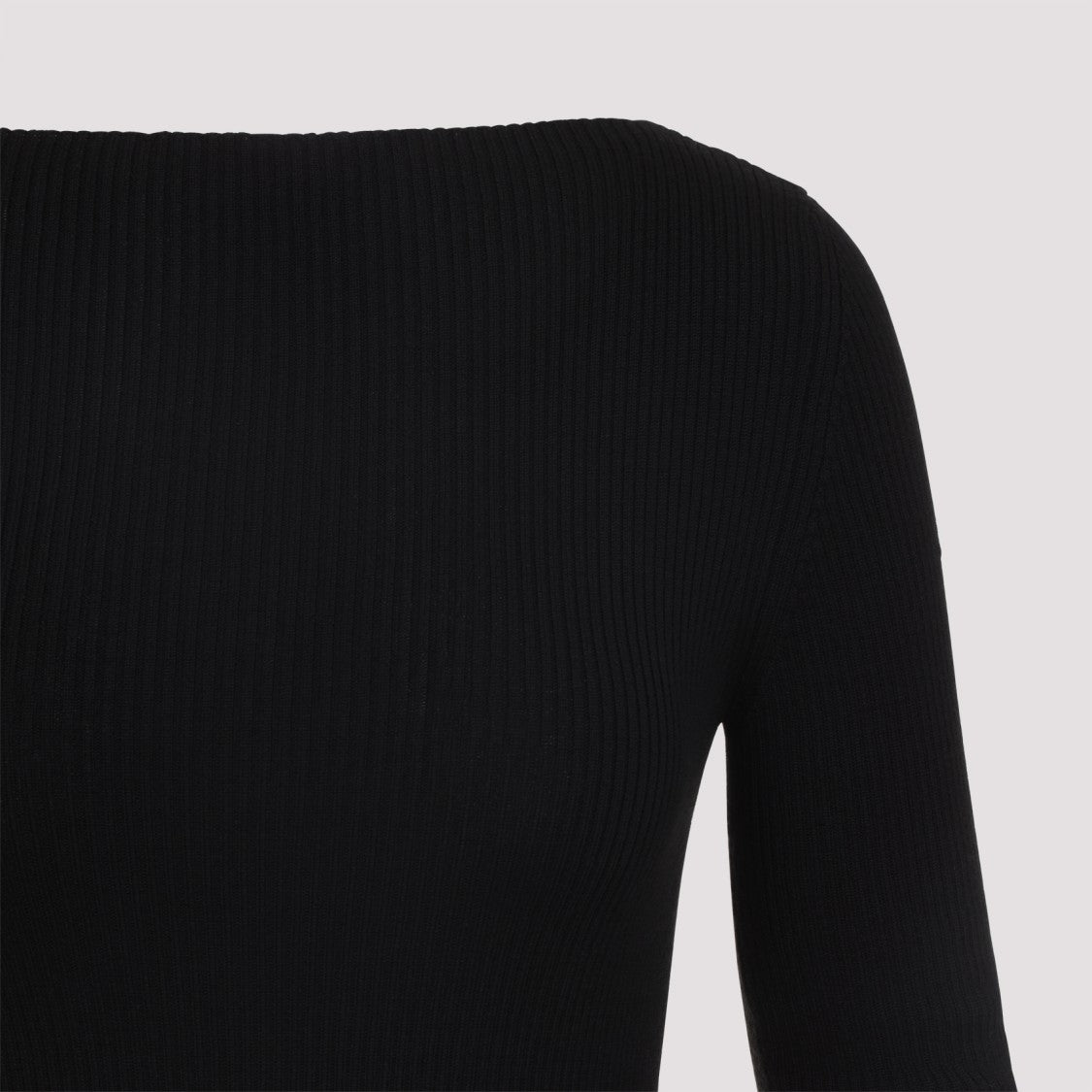 Rick Owens Al Black Virgin Wool Mini Dress