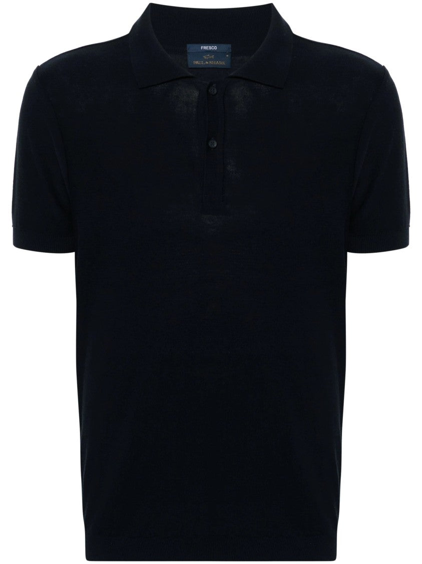 Paul & Shark Knitted Polo Shirt With Classic Collar