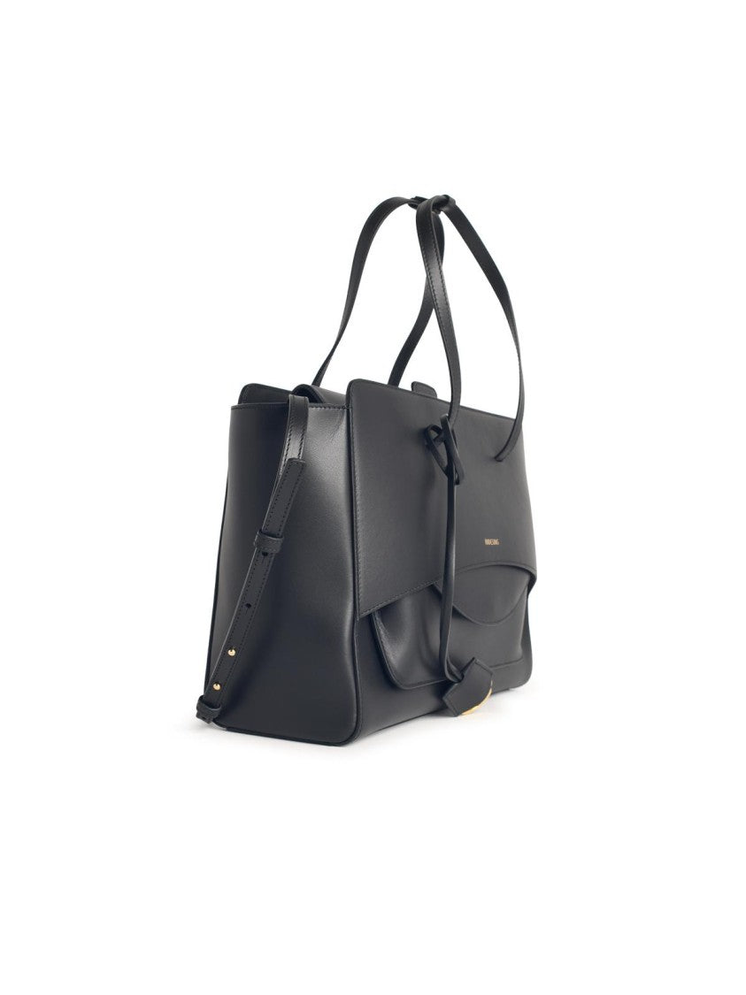 Hidesins 'Flap' Black Leather Bag