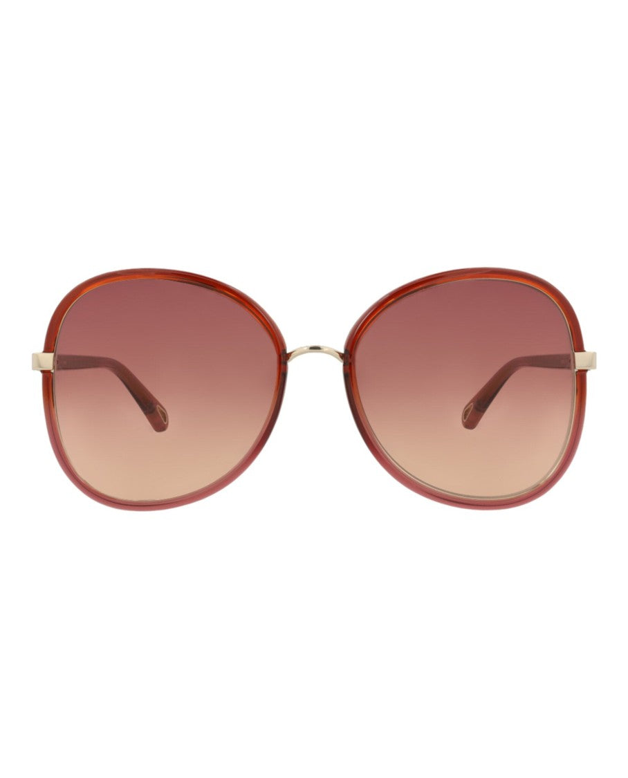 Chloé Round-Frame Bio Injection Sunglasses