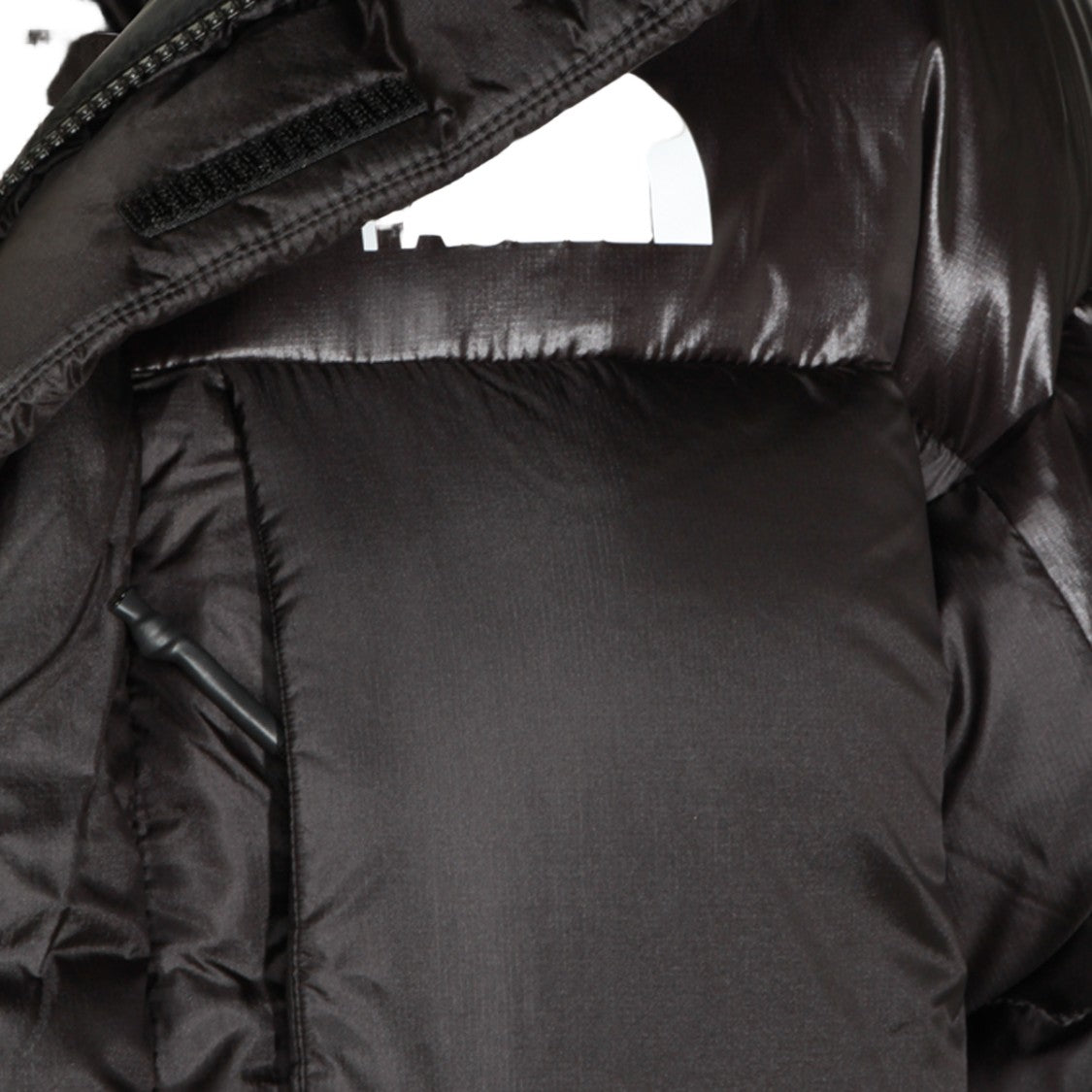 The North Face Glossy And Matte Finish Black Puffer Jacket