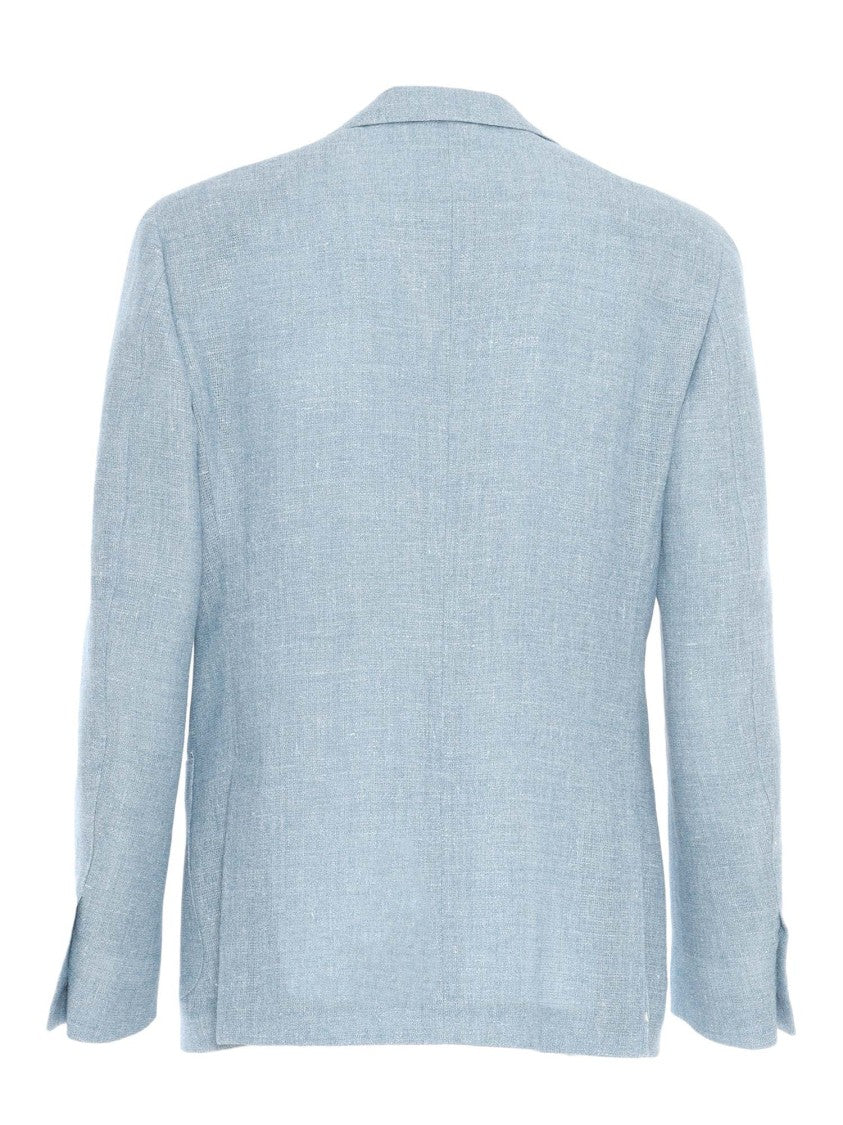Lardini Rome Textured Linen Blend Tailored Jacket
