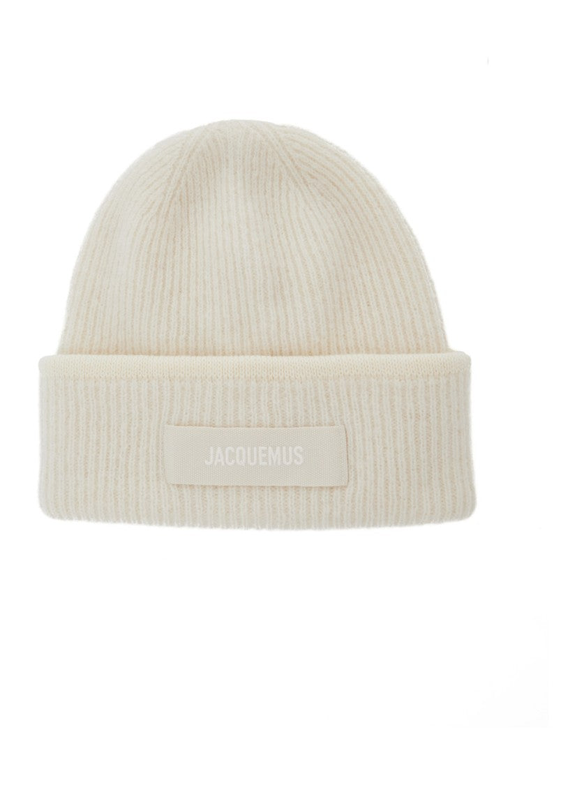 Jacquemus Ribbed Knit Beanie With Folded Cuff