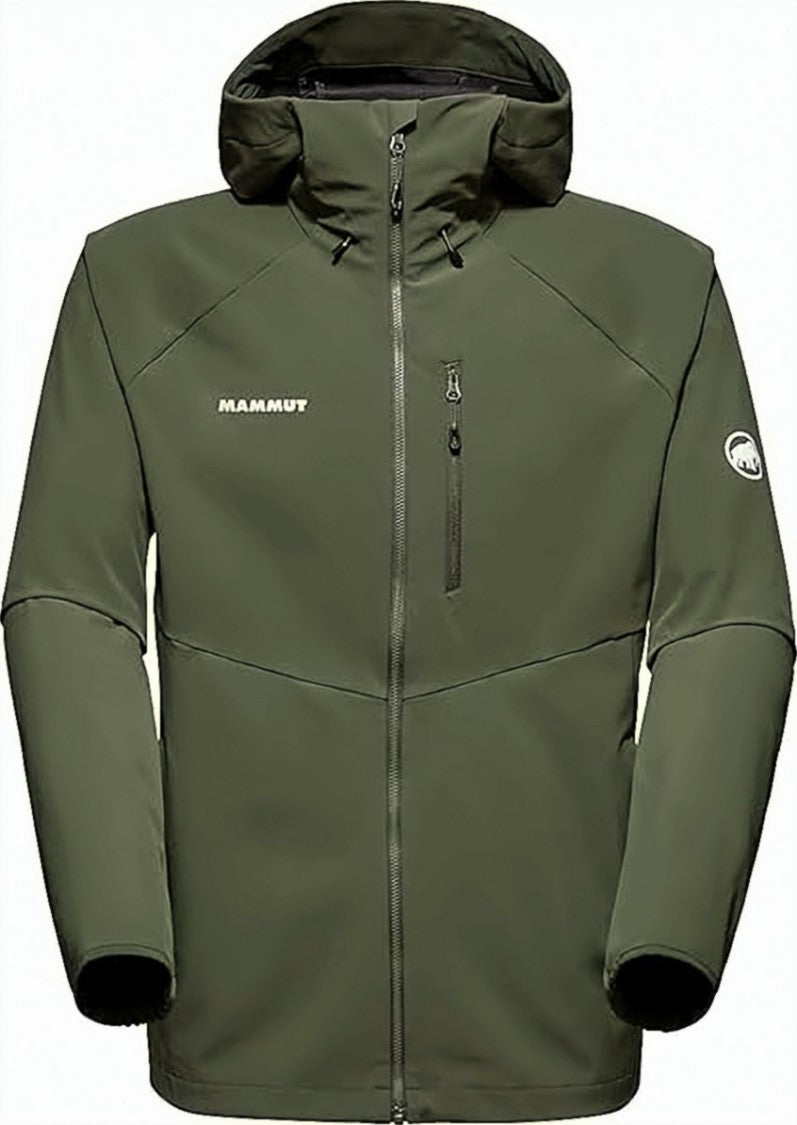 Mammut Hooded Green Jacket With Streamlined Design