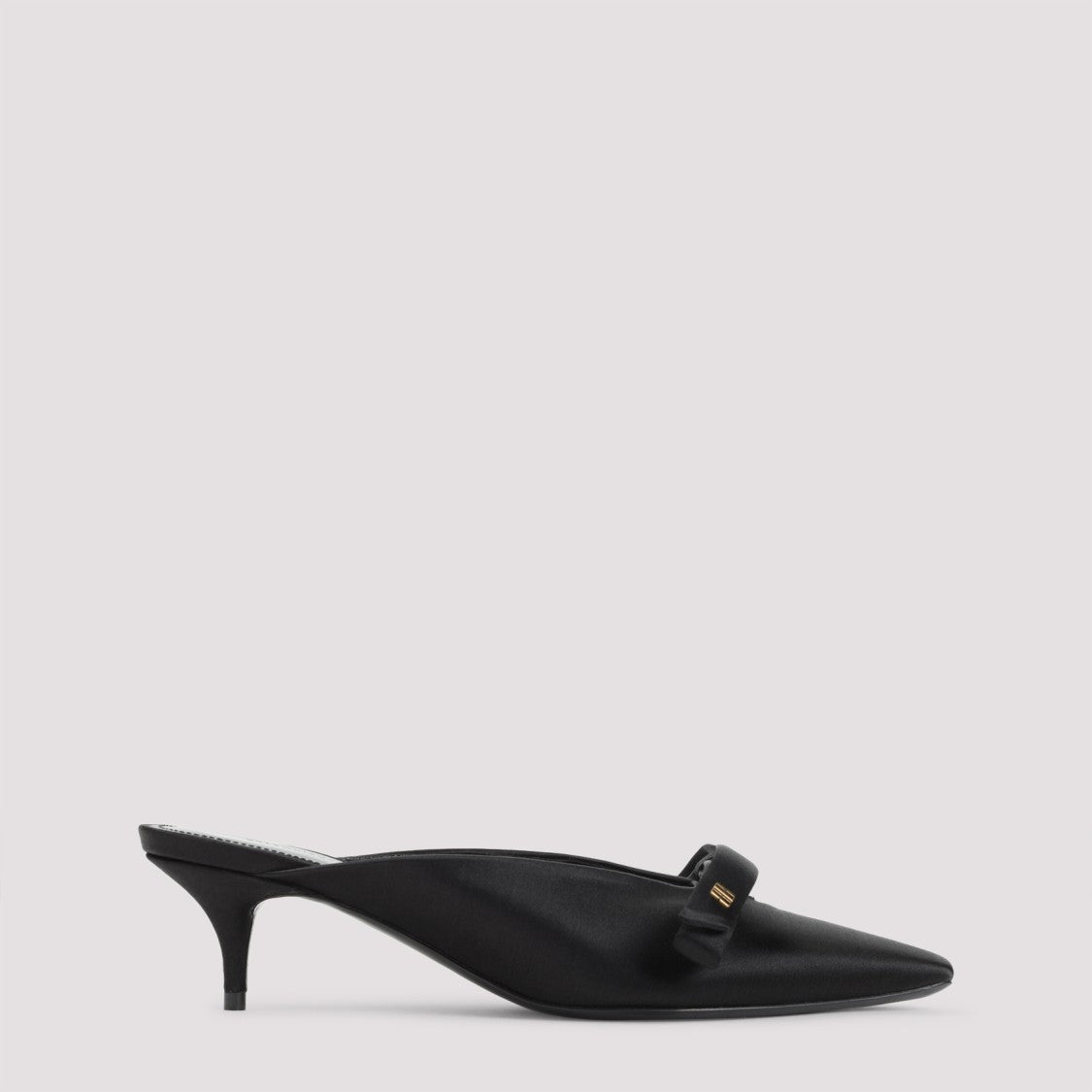 Balenciaga Nano Bow Black Viscose Mules