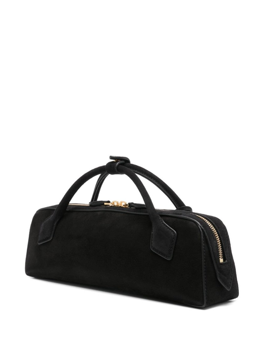 Alaïa Le Teckel Goatskin Suede Tubular Handle Clutch