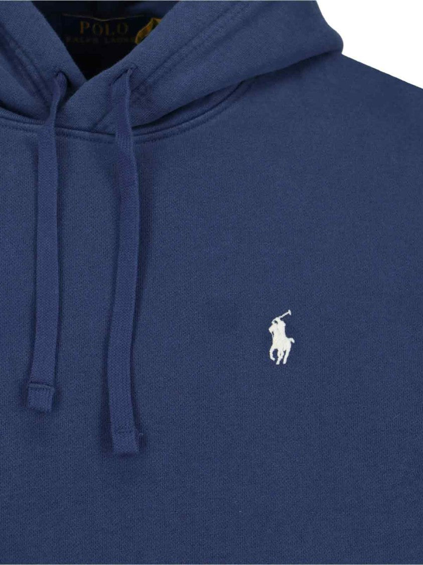 Polo Ralph Lauren Classic Hoodie Sweater With Adjustable Drawstring And Embroidered Logo
