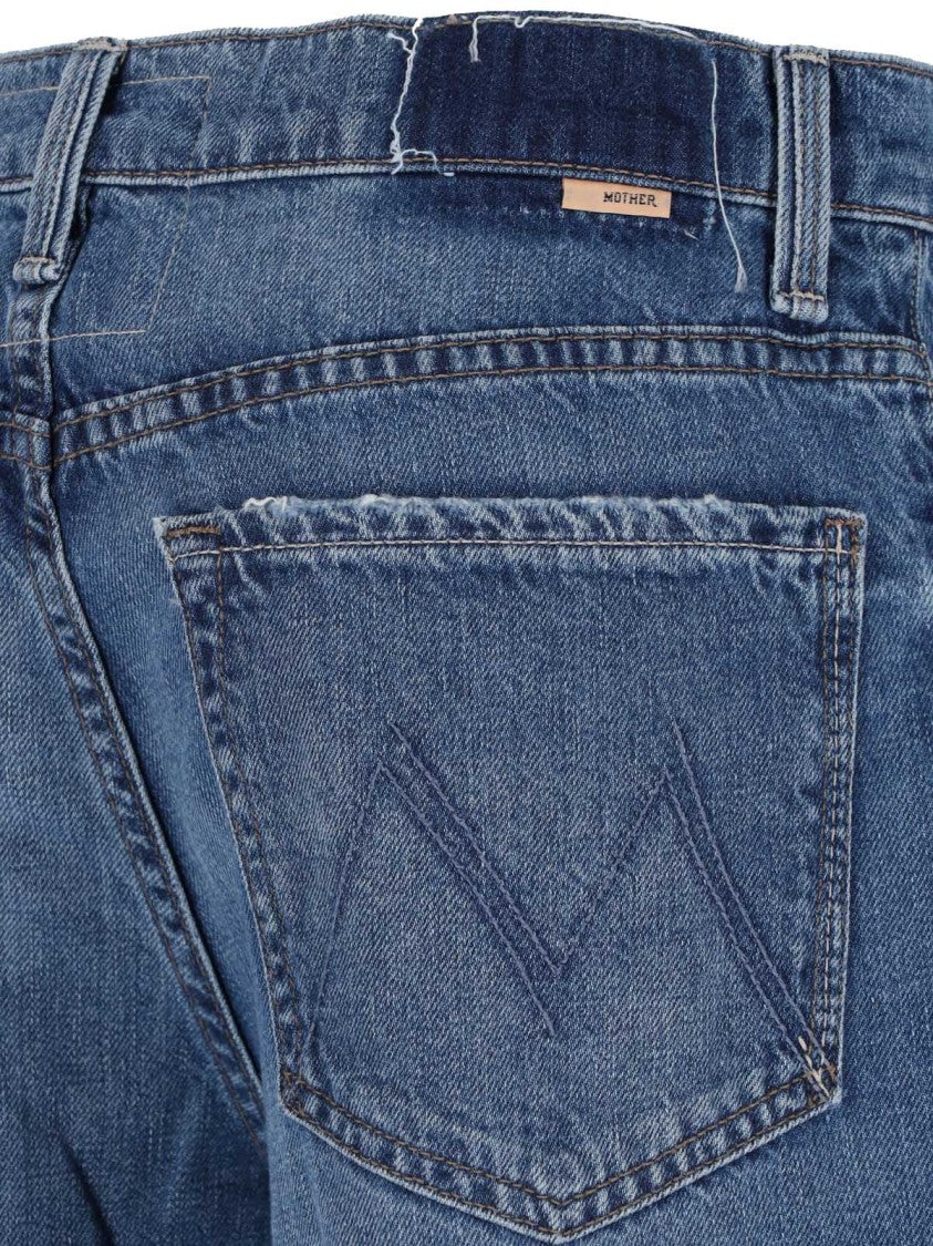 Mother "The Twister Sneak" Jeans In Stretch Cotton Denim