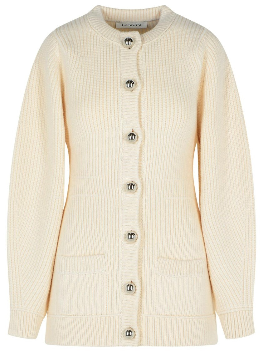 Lanvin Ivory Wool Cardigan