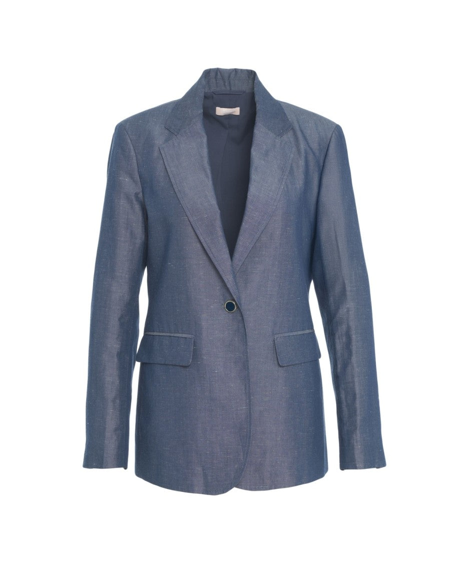 Liu Jo Single-Breasted Blazer With Notched Lapels