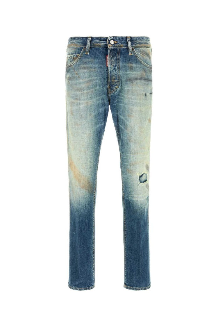 Dsquared2 Straight-Leg Denim Jeans With Faded Wash