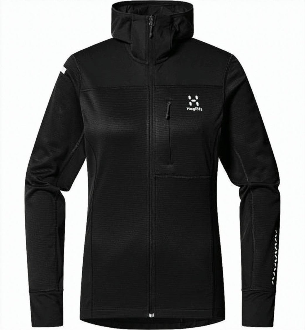 Haglöfs Fitted Black Jacket With High Collar