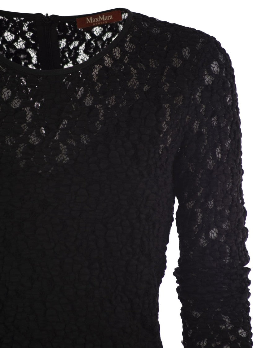Max Mara Sarta - Tight-Fitting Cloqué Lace Dress