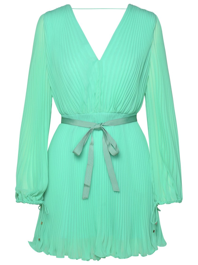 Max Mara Visita' Green Polyester Dress