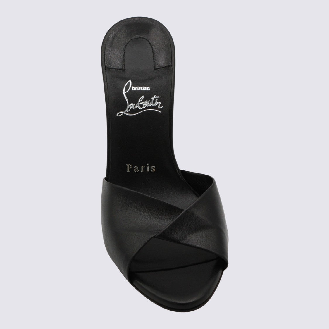 Christian Louboutin Open-Toe Sandals With Crisscross Leather Strap