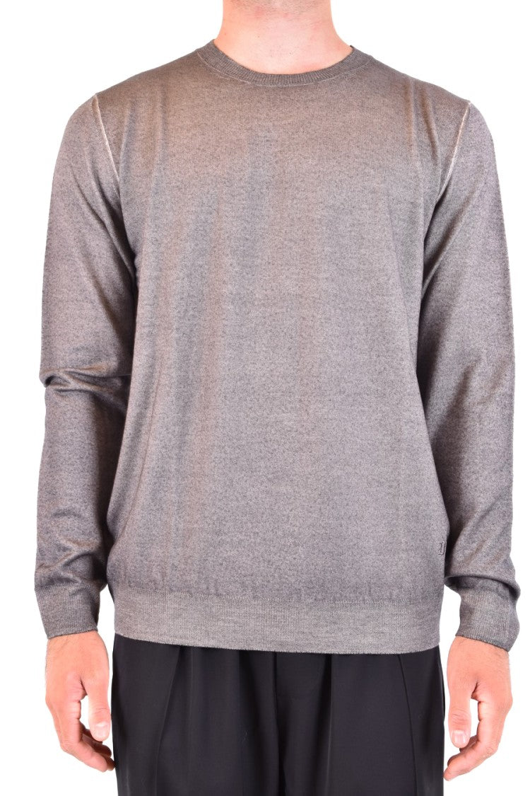Dondup Multicolor Wool Sweater With Classic Crew Neckline