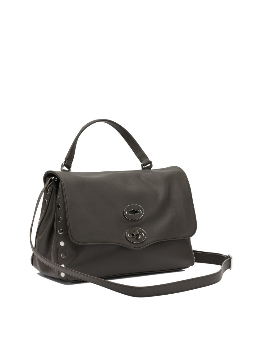 Zanellato Structured Leather Handbag With Dual Turn-Locks